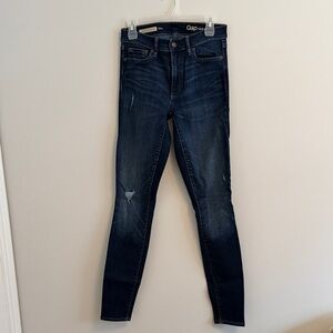 GAP Women's Dark Blue Skinny Jeans